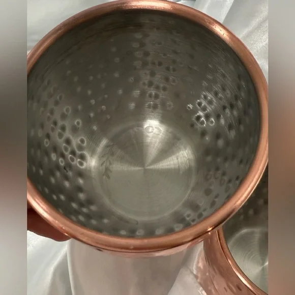 Arcoroc FK368 16 oz Moscow Mule Cup - Stainless Steel/Hammered Copper Finish - Picture 4 of 9